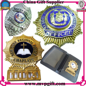 Metal Badge with Customer 2D/3D Logos Police Badge Use (m-pb001)